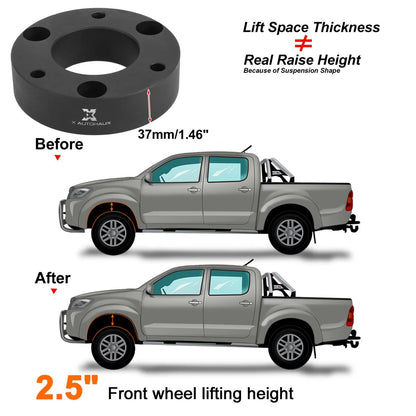 2.5in Front Leveling Lift Spacers Kit for Silverado 1500 4WD (2007-2017)