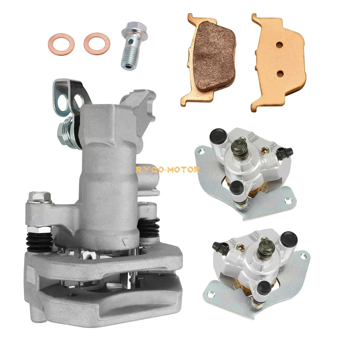 2 x Front & Rear Brake Calipers for Honda Rancher 420 TRX420FA TRX420FPA(2009–2024)