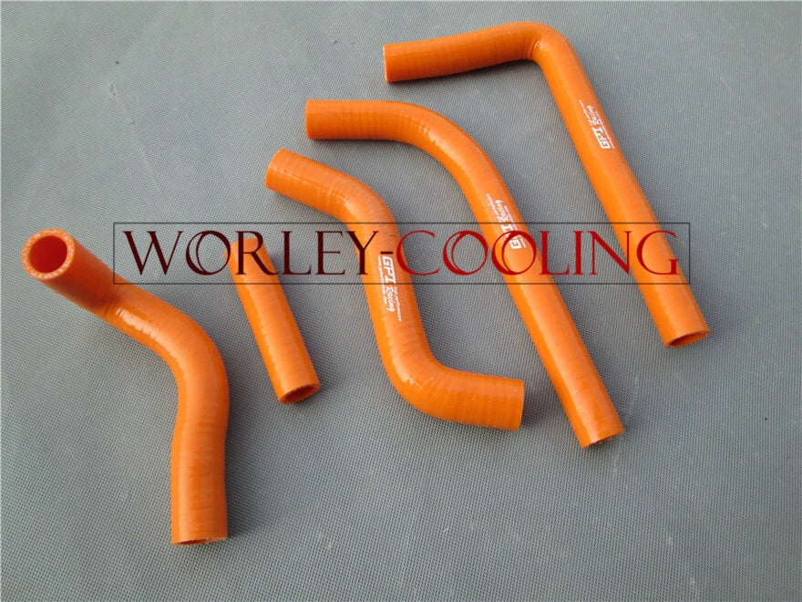 Silicone Radiator Hose for Suzuki RMZ450 (2014-2017) 2 x Orange