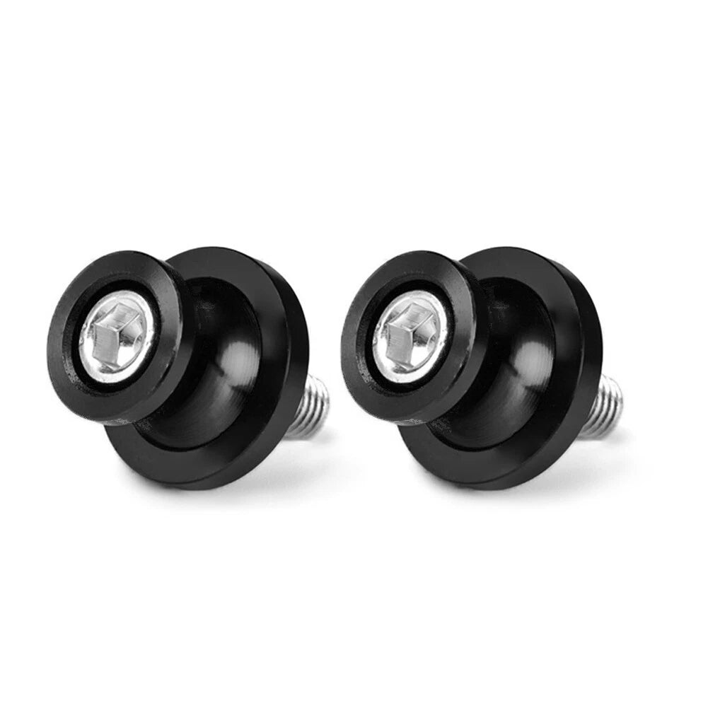 2 x Motorcycle Swingarm Spools Slider Screws 8MM Black for Honda CBR