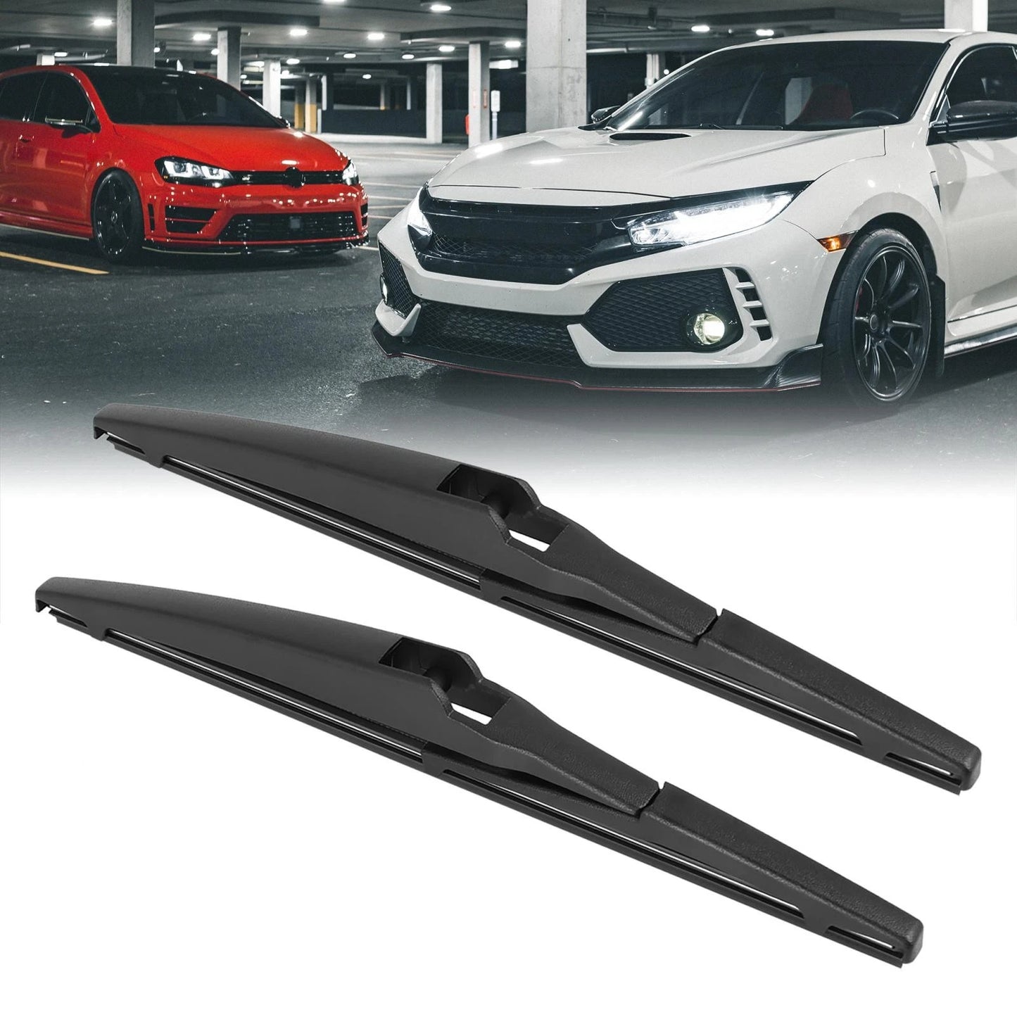 Set of 2 Rear Wiper Blades 250mm for Toyota RAV4 (2013-2018)