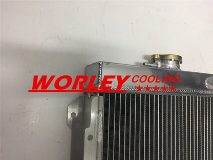 3 Core Aluminum Radiator for Datsun 1200 MT (1970-1973) with Shroud & Fan & Hoses
