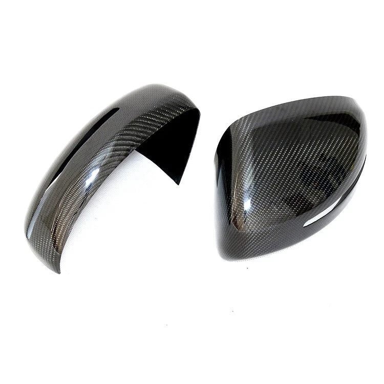 Real Carbon Fiber Stick-on Side Mirror Cover Caps Trim For Audi R8 2007-2012