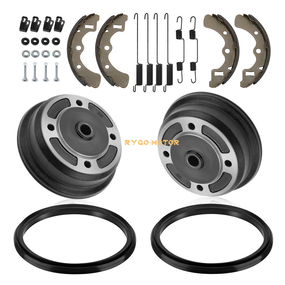 2 x Rear Brake Drum Shoes Seal for Kawasaki Mule