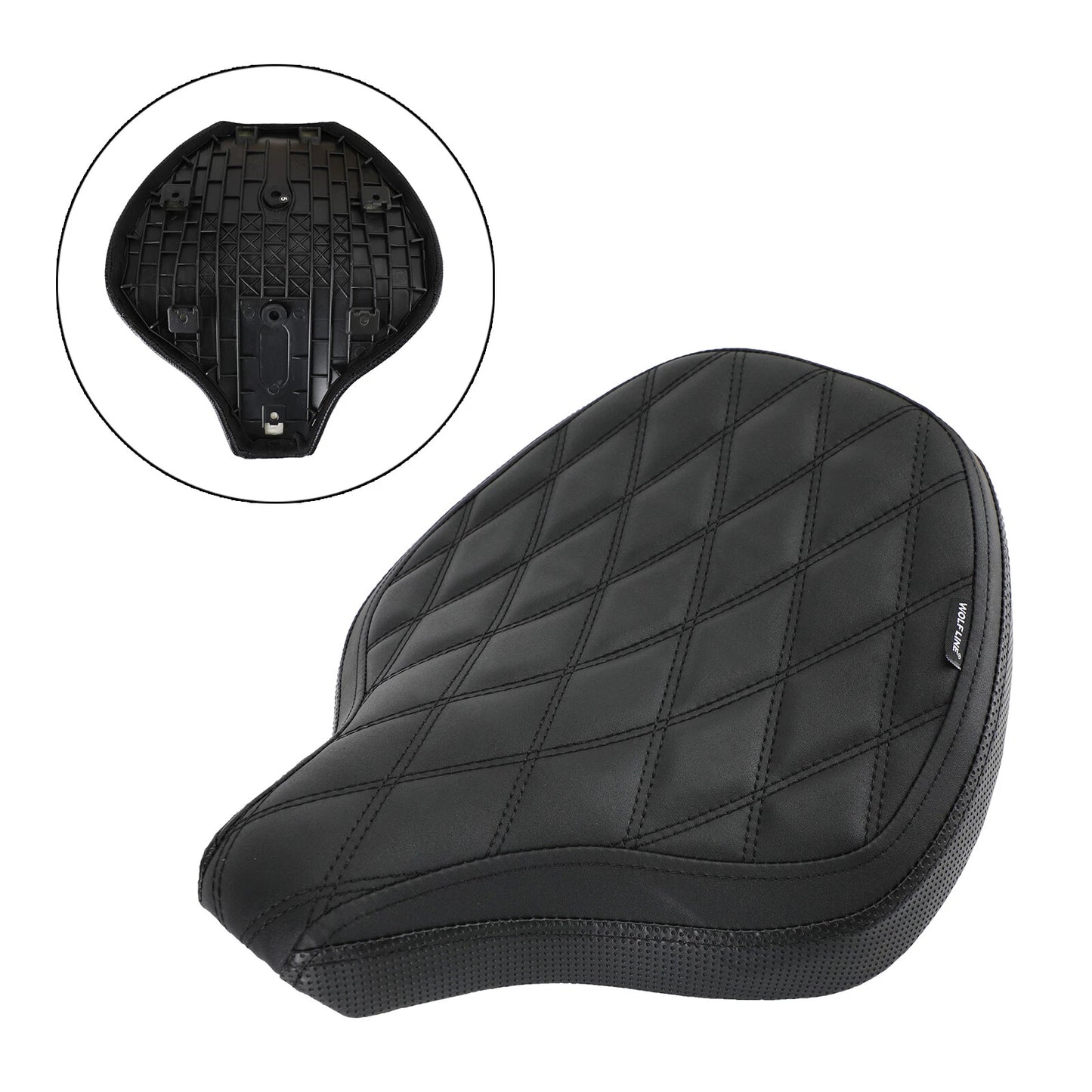 Driver Seat Cushion for Triumph Bobber (2017-2022) - Pu Diamond Black