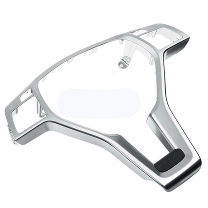Silver Steering Wheel Cover Trim for Mercedes Benz W176 W204 W212 (2012-2014)