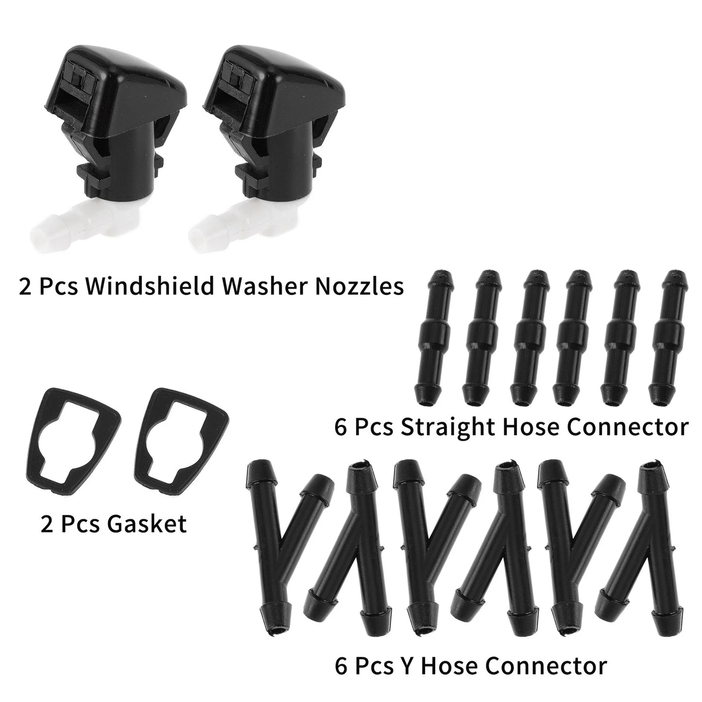 Windshield Washer Nozzle & Hose Connector for Ford (2013-2019)