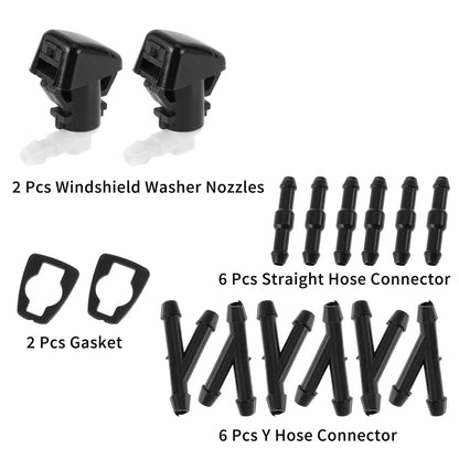 Windshield Washer Nozzle & Hose Connector for Ford (2013-2019)