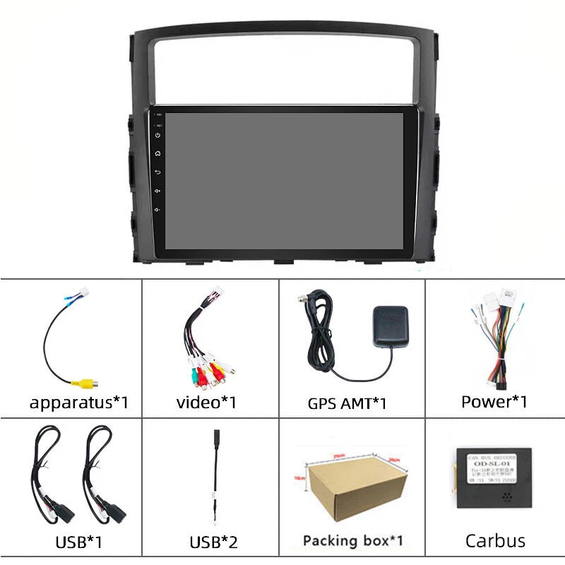 CarPlay Stereo Radio for Mitsubishi Pajero 2006-2020 Rockford Fosgate