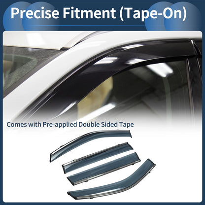 Window Deflectors 1 Set for Jeep Compass (2017-2024)