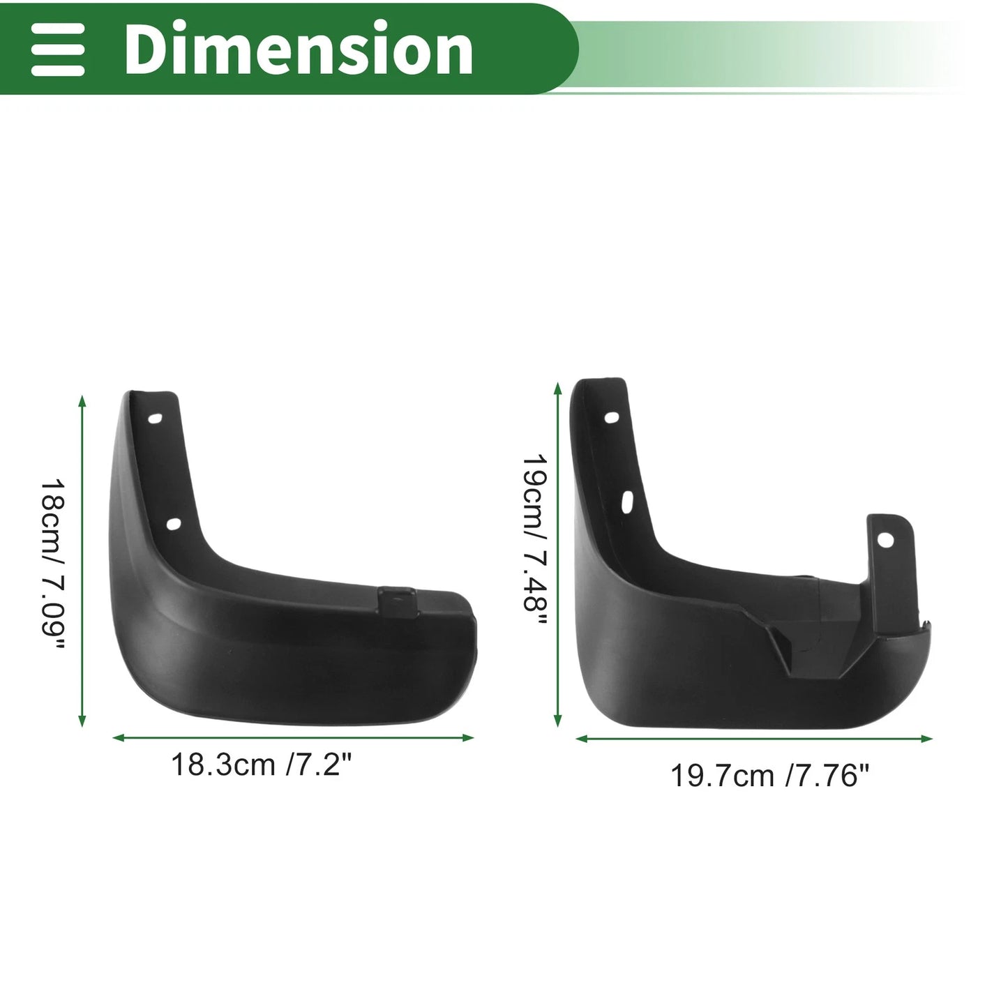 Mud Flaps Splash Guards for Chevrolet Lova (2006 - 2015)