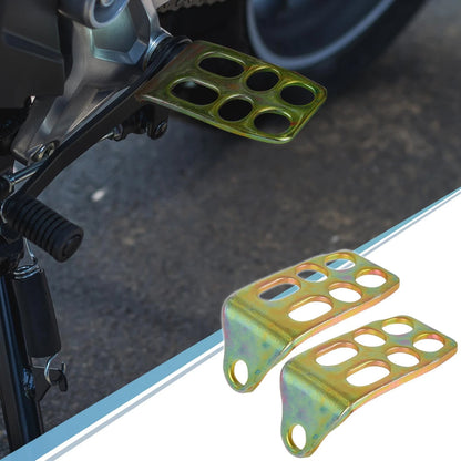 1 Pair 12mm Rearsets Footrest Footpeg Bronze Tone for Motorcycle
