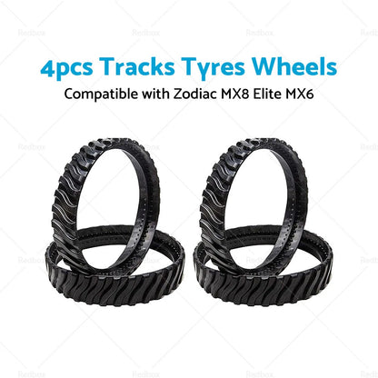 4 x Tracks for Zodiac MX8 MX6 Baracuda R0526100 Pool Cleaner