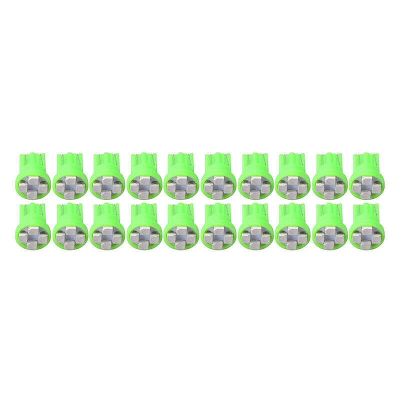 T10 Green LED Speedometer Instrument Gauge Cluster Dash Light Bulbs for Car