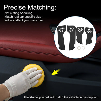 Anti Kick Pad Sticker Protector 1 Set for Toyota Land Cruiser (2008–2021)