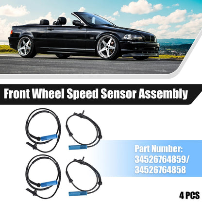 4 x ABS Wheel Speed Sensors for BMW 325xi (2006-2006)