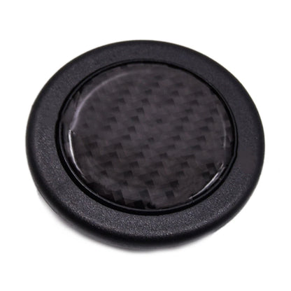 Carbon Fiber Look Steering Wheel Center Cap for Universal Interior Horn Button