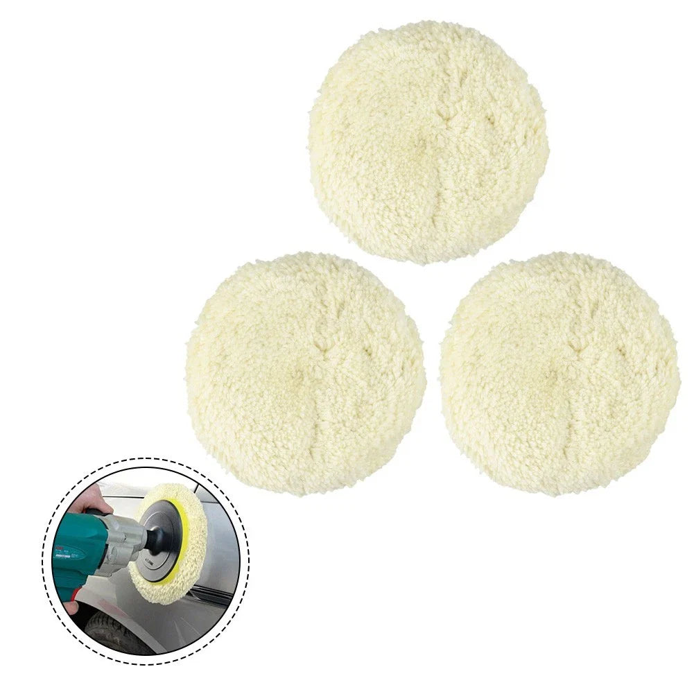 7-Inch Wool Polishing Pads for Cars/Boats - Buffing Disc