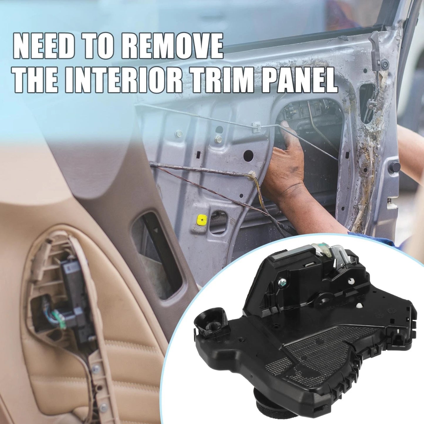Power Door Lock Actuator Front Left for Honda Civic (2012-2015) MDX (2013-2019)