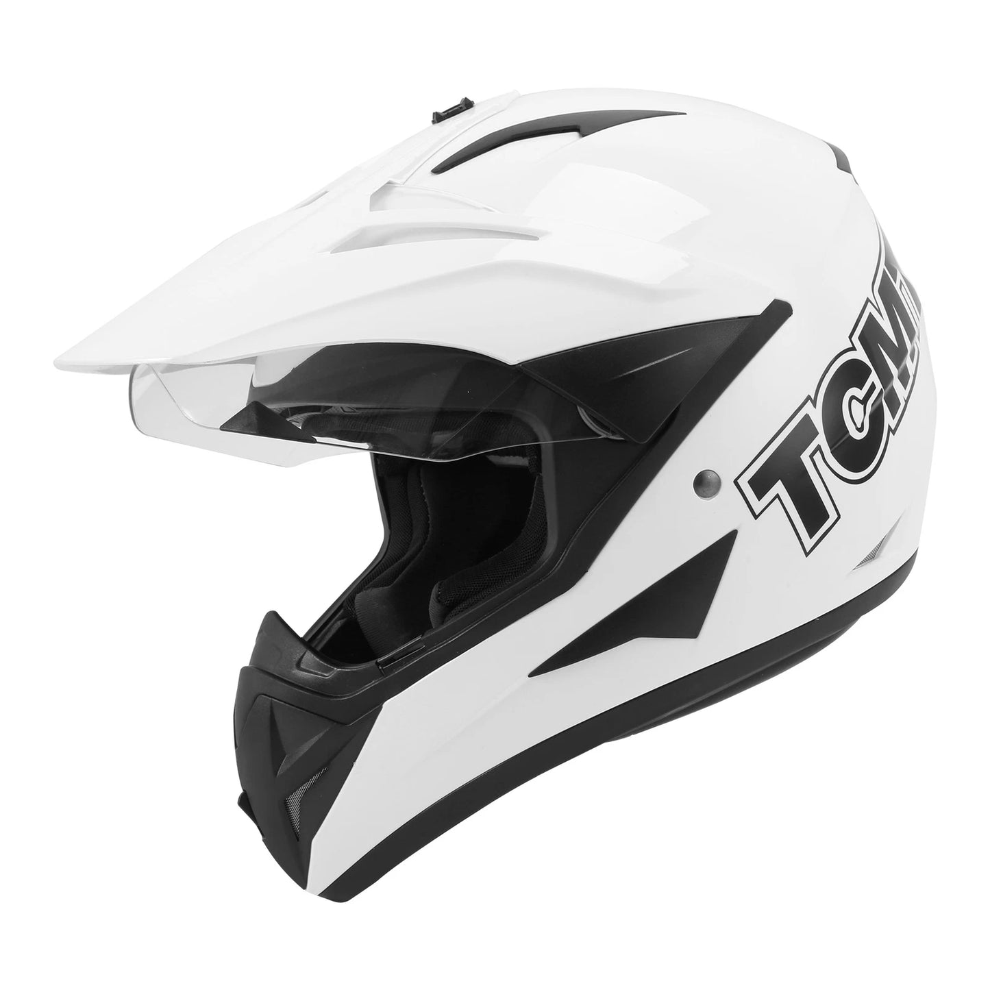 Full Face Adult Helmet for Motorcycle ATV Dirt Bike Off Road White (M-XXL)