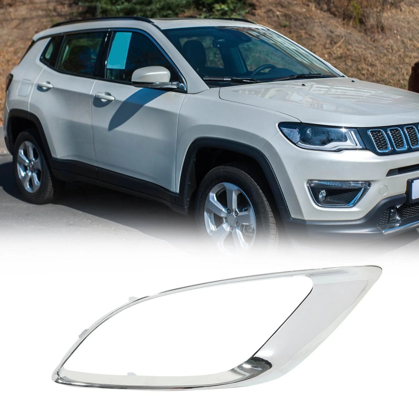 Front Right Bumper Fog Light Grille Cover Trim for Dodge Durango (2014 - 2018)