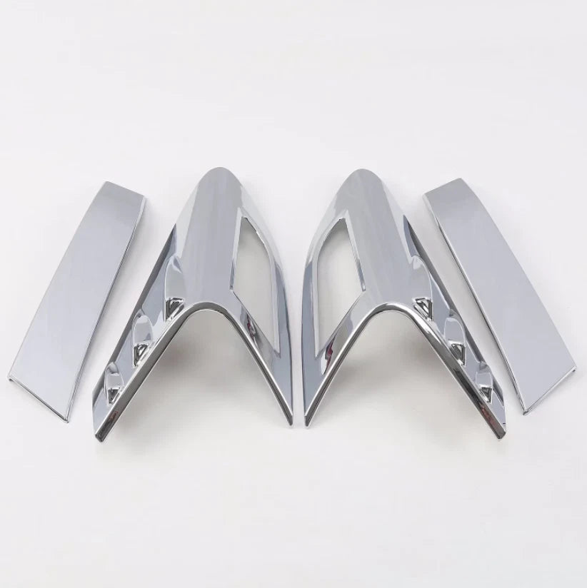 Rear Taillight Eyebrow Lamp Cover Trim for Toyota C-HR (2016-2023) 4 x ABS Chrome