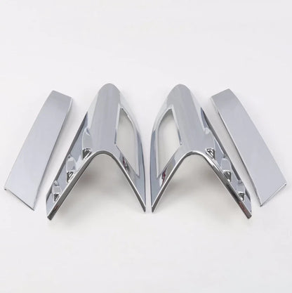 Rear Taillight Eyebrow Lamp Cover Trim for Toyota C-HR (2016-2023) 4 x ABS Chrome