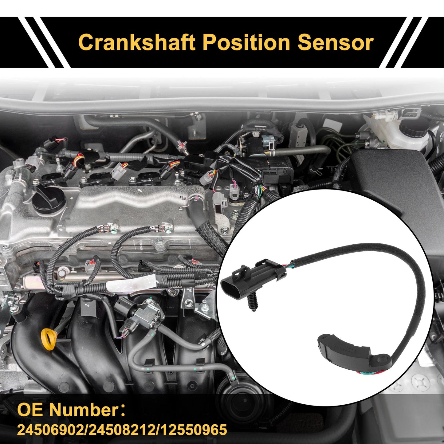 1 Pc Crankshaft Position Sensor for Chevrolet Malibu (1997-2003)