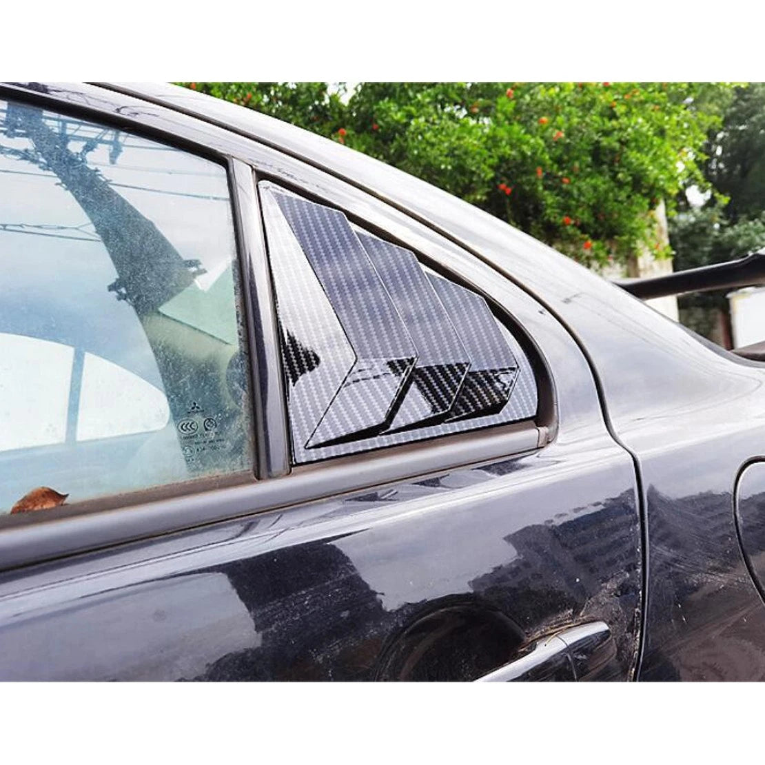 Rear Side Window Louver Cover for Mitsubishi Lancer EVO (2009-2016)