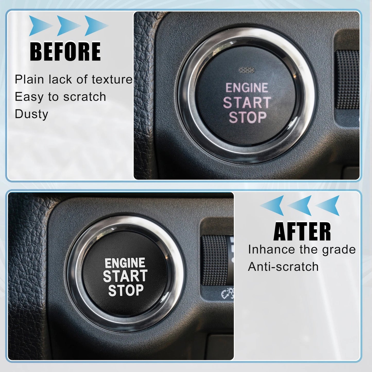 Engine Start Stop Button Cover for Toyota Camry (2018-2023)