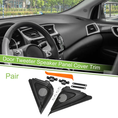 A Pillar Door Tweeter Speaker Cover Trim for Honda Accord (2018-2022) Black