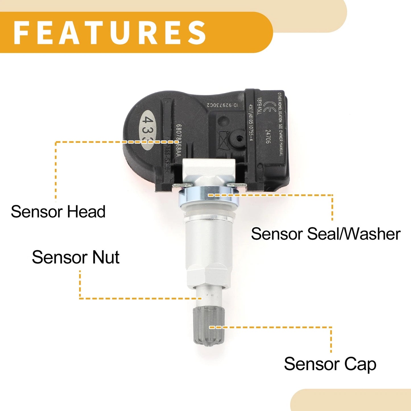 Tire Pressure Sensor for Dodge Charger (2006-2008)
