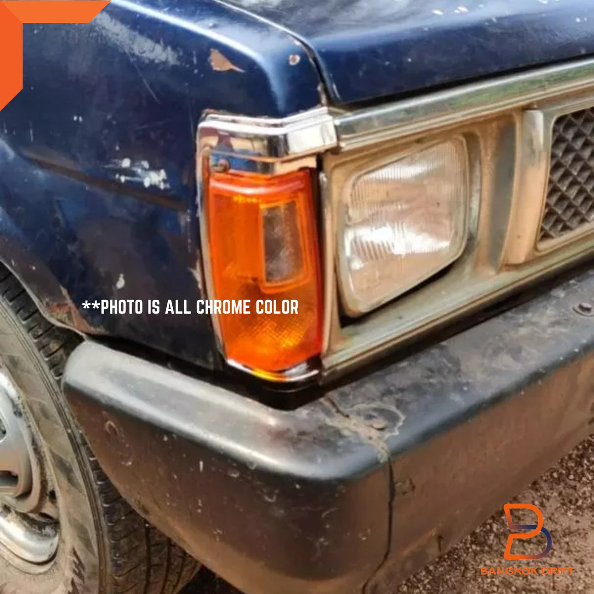 Black Side Corner Turn Signal Light for Nissan Navara D21 (86-92)