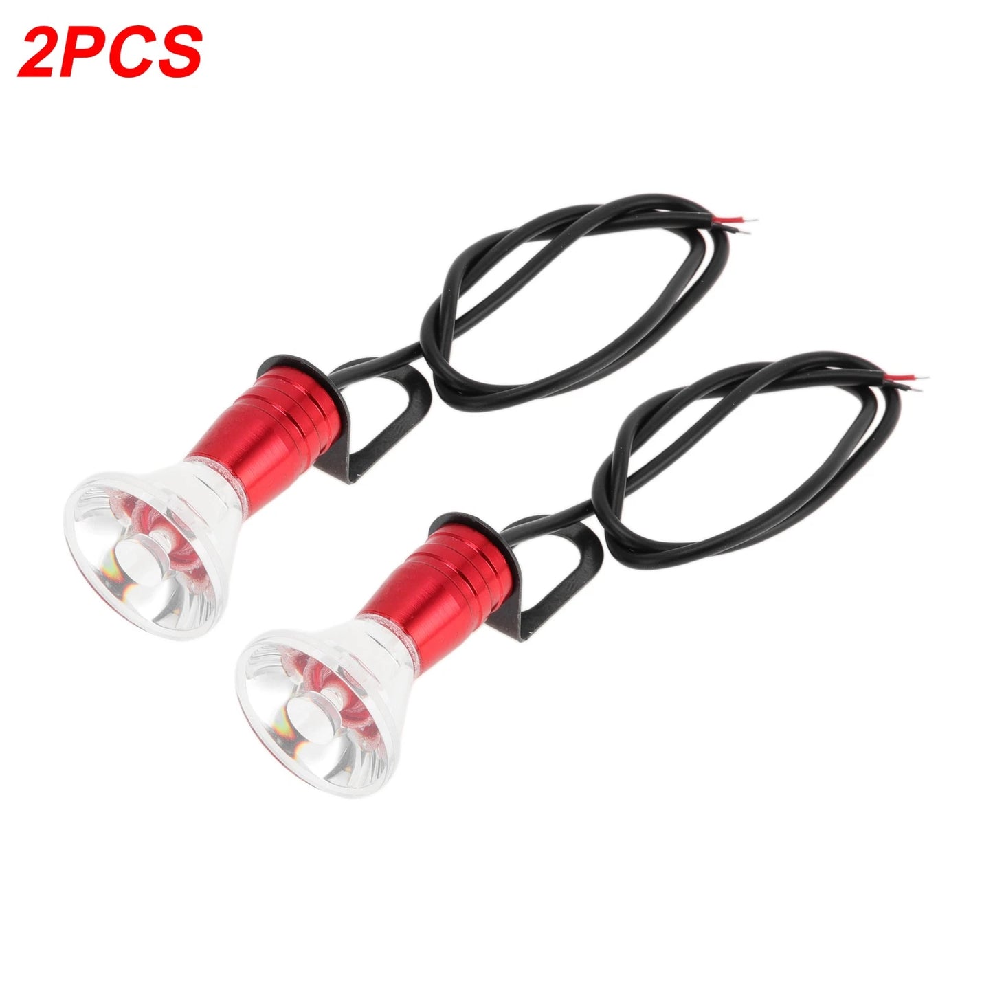 License Plate Light 2 x Led Tag Lamp for Car Motorcycle Waterproof Red