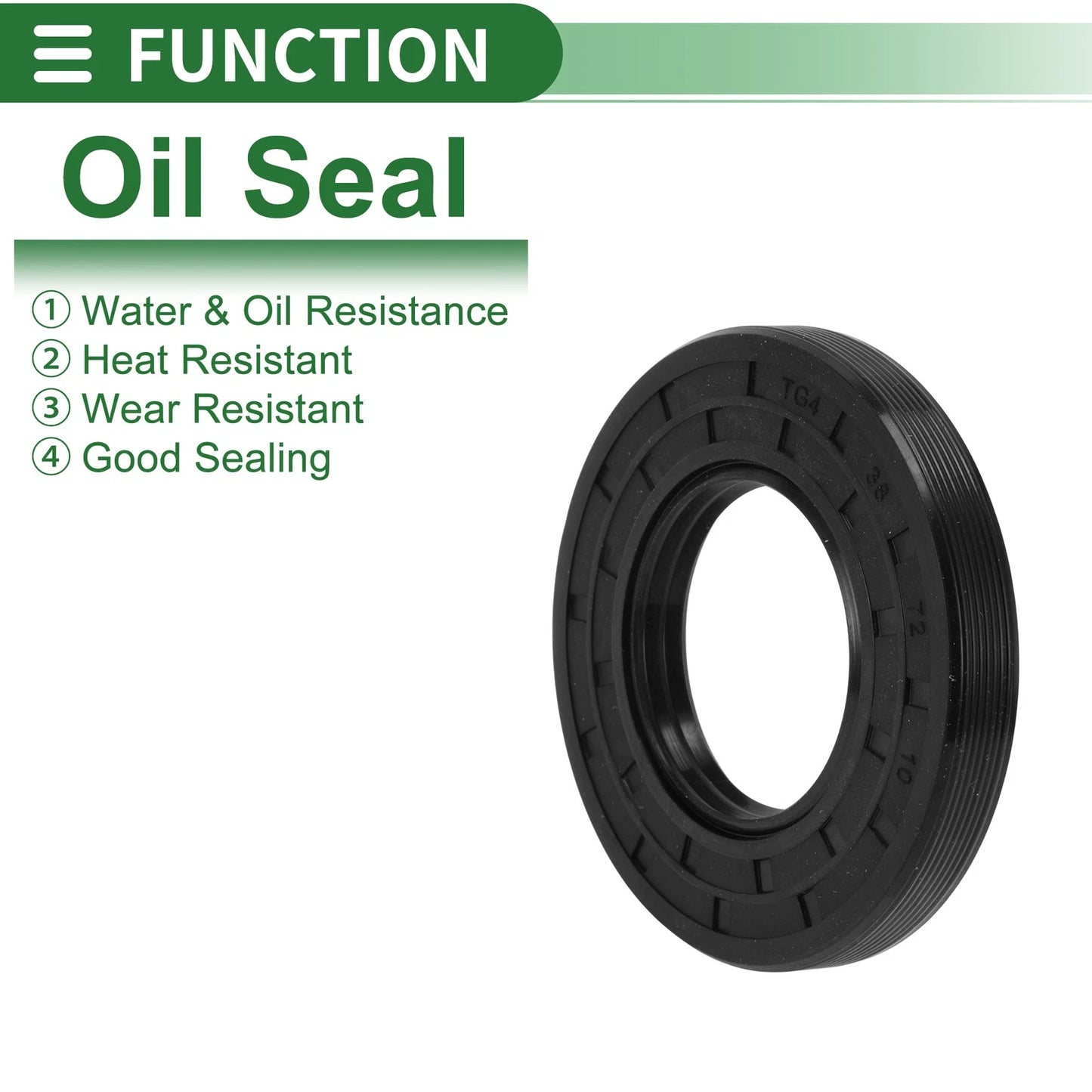 Oil Seal 38x72x10mm Seal Ring Rotary Shaft Seal NBR Rubber for Vehicle