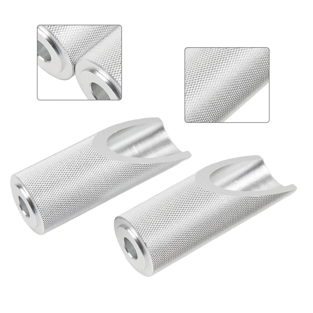 Silver Motorcycle Footpegs for Honda Ruckus Zoomer (2003-2023)