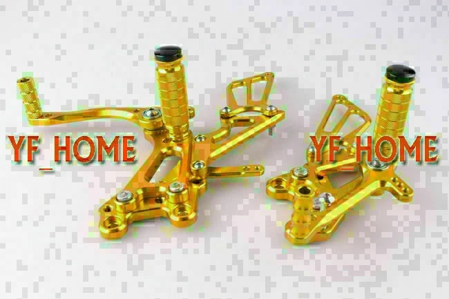 Rear Set Foot Pegs for Honda CBR600RR (2003-2006) & CBR1000RR (2004-2007) Gold