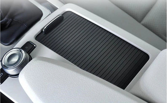 1x Gray Center Cup Holder Trim for Mercedes Benz W204 C/E Class (2007-2014)