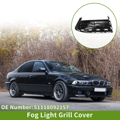 Front Left Fog Light Grill for BMW 7 Series (2015-2020) - 1 x Black Lens