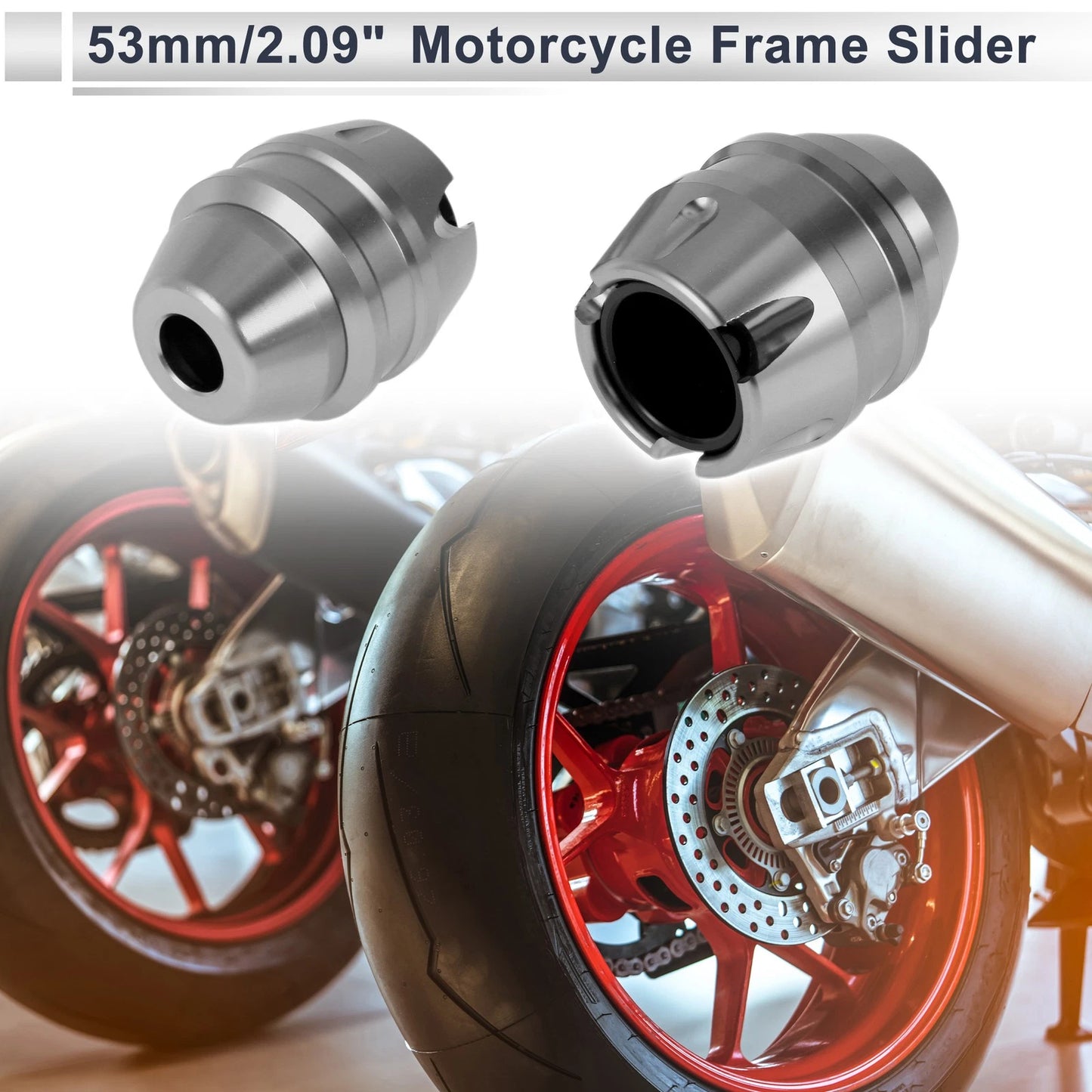 16mm Aluminum Alloy Motorcycle Slider Frame 2 x