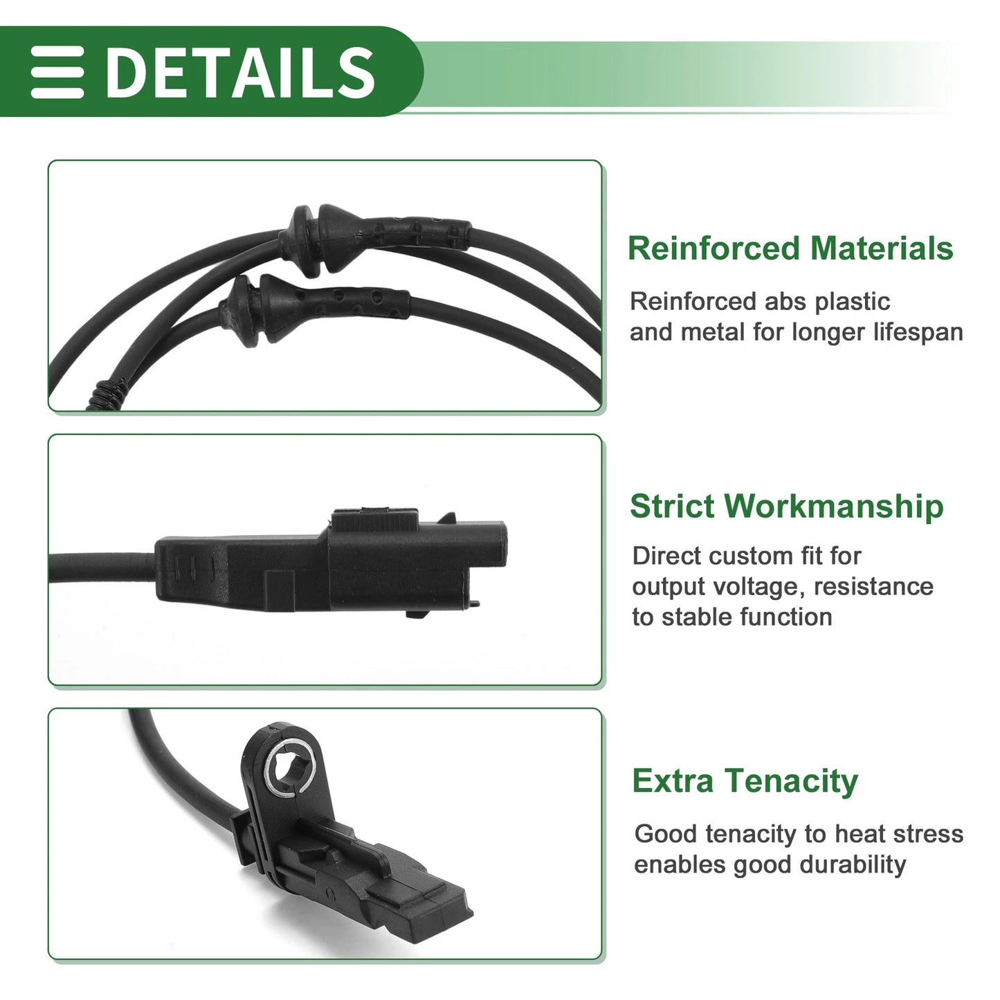 ABS Wheel Speed Sensor for PEUGEOT 407 (2004-2010)