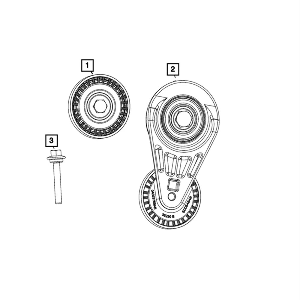 Belt Tensioner for 2018-2023 Jeep Wrangler Cherokee (2018-2023)