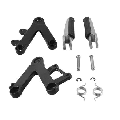 Black Front Rider Footrest Peg Bracket for Honda CBR 250RR (1990-1997)