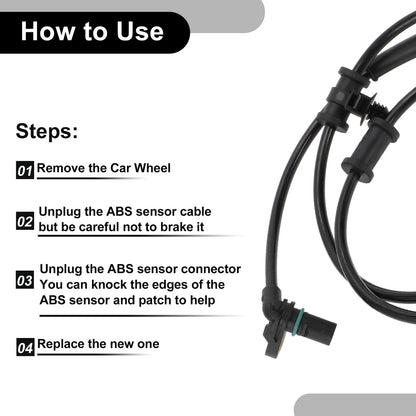 ABS Wheel Speed Sensor for Dodge Ram 1500 Laramie SLT 5.7L