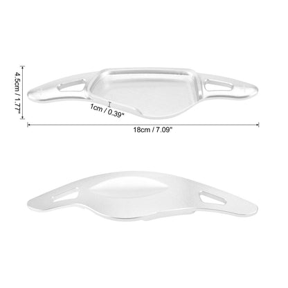 Silver Tone Steering Wheel Shift Paddle Covers for BMW X3 X4 X5 M5 Z4 (2011-2023)