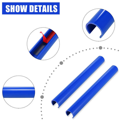 Blue ABS Front Grille Trim Strips Covers for BMW 5 6 7 Series (2011-2020)