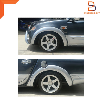 Grey Fender Flares Wheel Arches for Mitsubishi Triton Ute (2005-2015)
