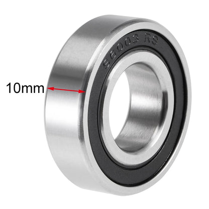Deep Groove Ball Bearings 17x35x10mm Double Sealed 5pcs for Make/Model