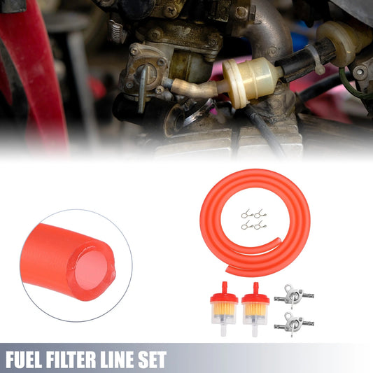 Set Motorcycle Fuel Filters with 2 Valve Petcock for CRF50/70 ATV Moped