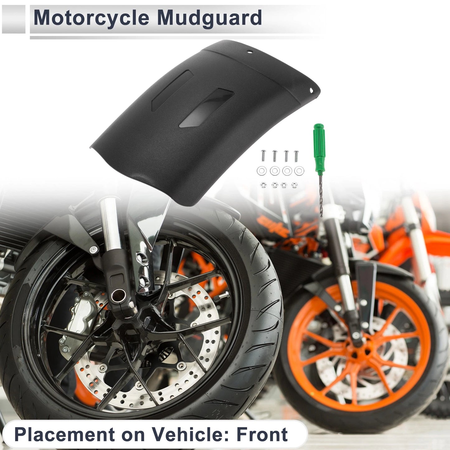 Fender Front Splash Guard / 1 Set / Wheel Cover for Motorcycle